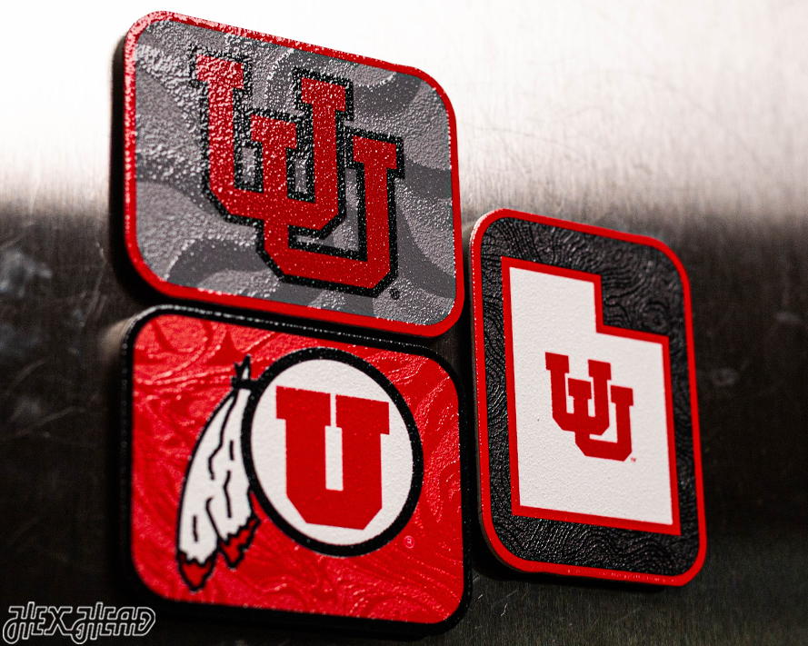 Utah Utes - SET of 3 Magnets