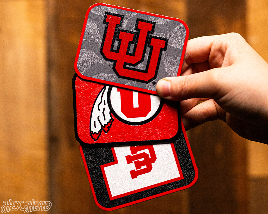 Utah Utes - SET of 3 Magnets