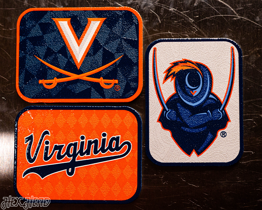 Virginia Cavaliers - SET of 3 Magnets