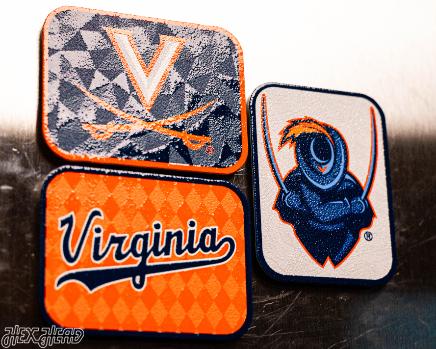 Virginia Cavaliers - SET of 3 Magnets