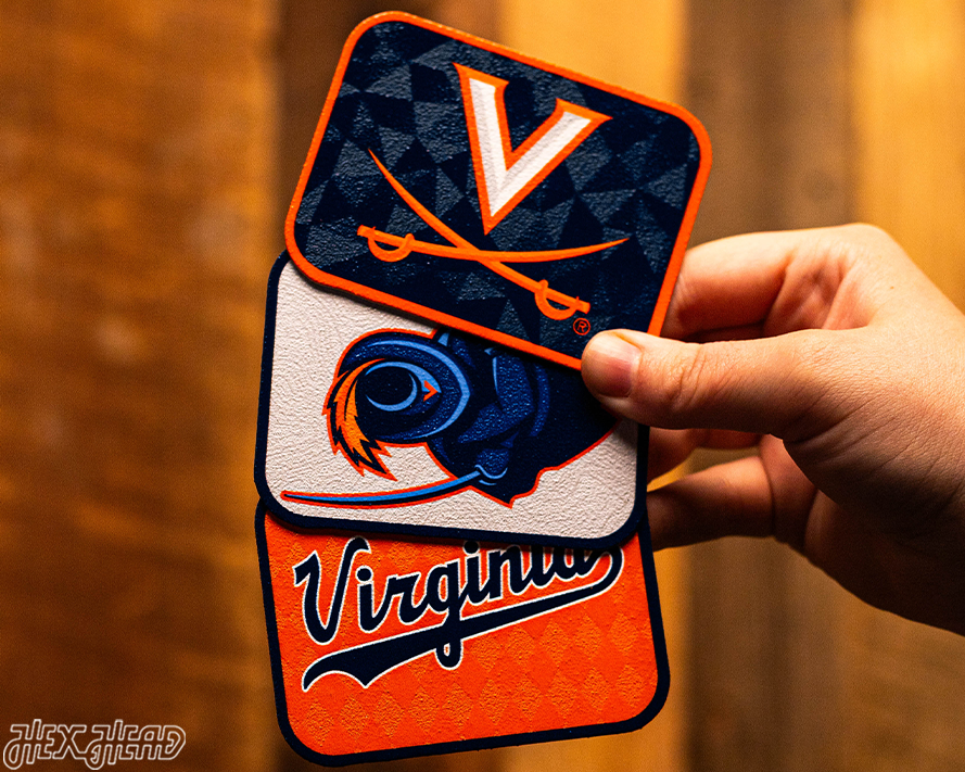 Virginia Cavaliers - SET of 3 Magnets
