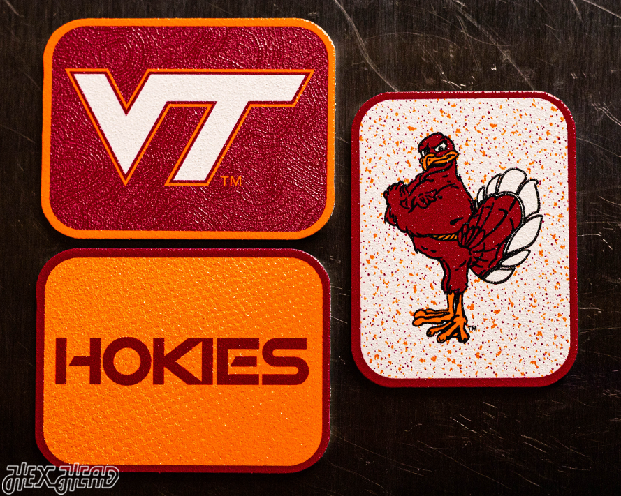 Virginia Tech Hokies - SET of 3 Magnets