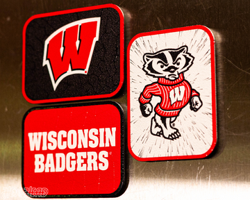 Wisconsin Badgers - SET of 3 Magnets