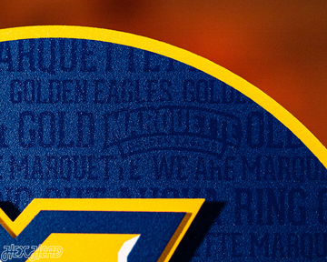 Marquette University CRAFT SERIES 3D Embossed Metal Wall Art