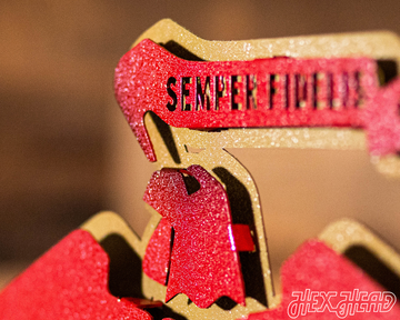 United States Marine Corps Eagle, Globe and Anchor 3D Vintage Metal Wall Art