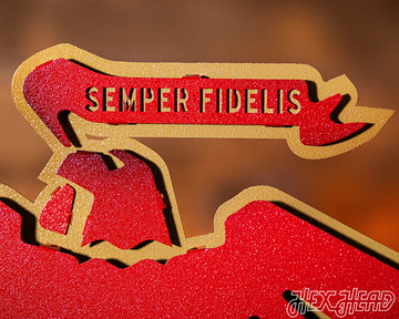 United States Marine Corps Eagle, Globe and Anchor 3D Vintage Metal Wall Art