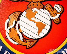 Load image into Gallery viewer, United States Marine Corps Seal 3D Vintage Metal Wall Art

