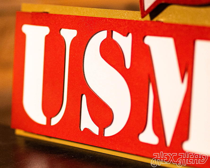 USMC Marine Corps "Bulldog" 3D Vintage Metal Wall Art