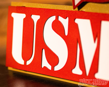Load image into Gallery viewer, USMC Marine Corps &quot;Bulldog&quot; 3D Vintage Metal Wall Art
