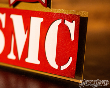 USMC Marine Corps "Bulldog" 3D Vintage Metal Wall Art