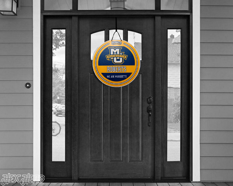 Marquette University Personalized Monogram Metal Art