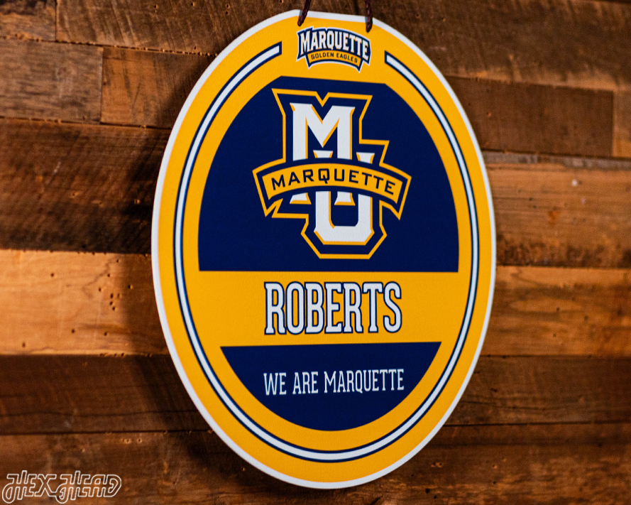 Marquette University Personalized Monogram Metal Art