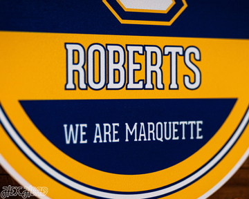 Marquette University Personalized Monogram Metal Art