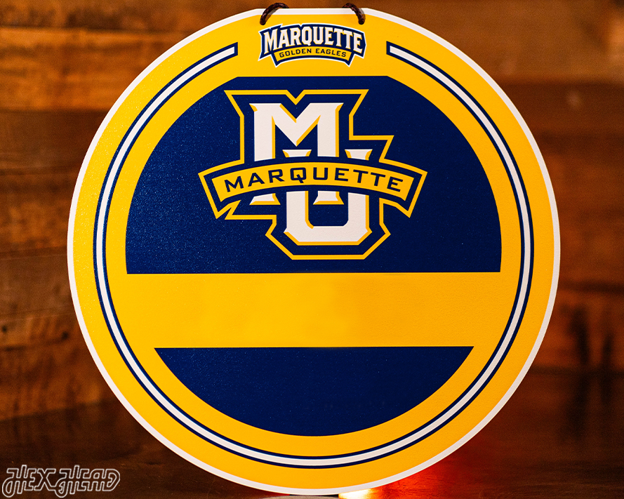 Marquette University Personalized Monogram Metal Art