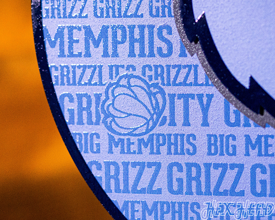 Memphis Grizzlies CRAFT SERIES 3D Metal Wall Art