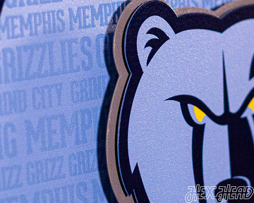 Memphis Grizzlies CRAFT SERIES 3D Metal Wall Art