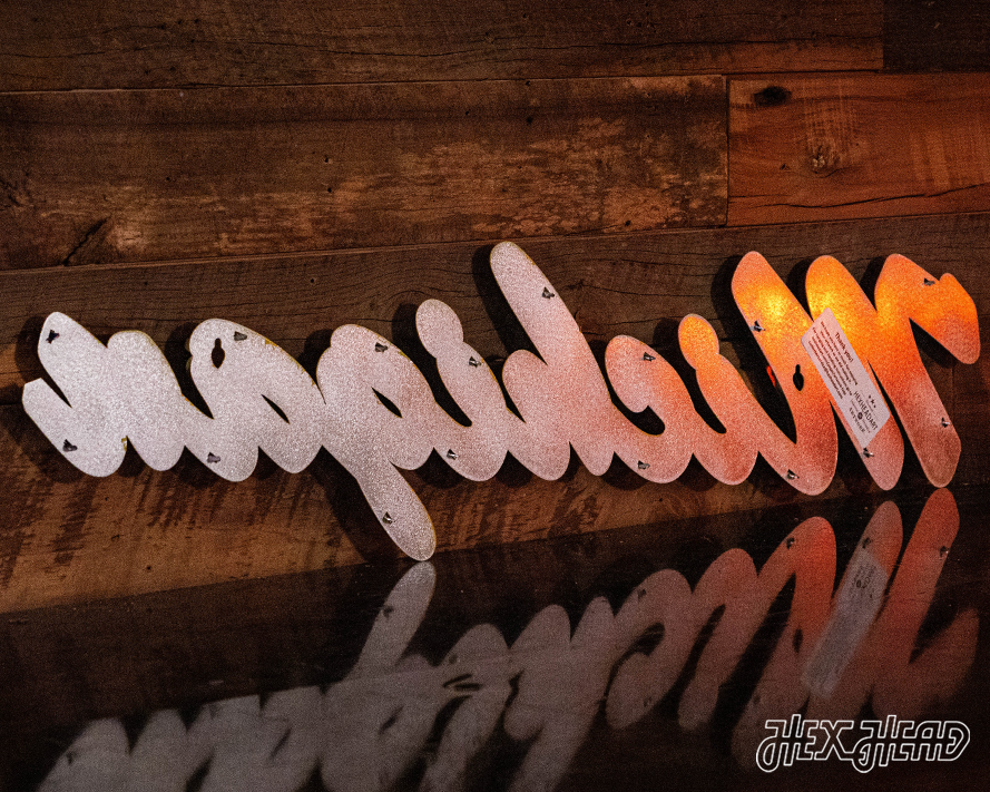 Michigan "Michigan" Script Metal Wall Art