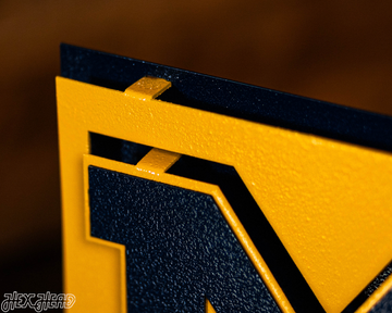 Michigan "GO BLUE!" 3D Metal Wall Art
