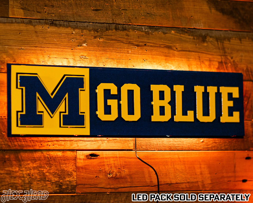 Michigan "GO BLUE!" 3D Metal Wall Art
