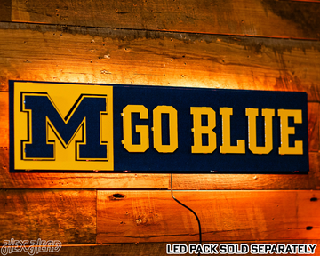 Michigan "GO BLUE!" 3D Metal Wall Art