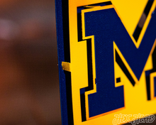 Load image into Gallery viewer, Michigan &quot;GO BLUE!&quot; 3D Metal Wall Art
