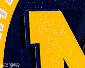 Michigan Wolverines "Hex Head Exclusive" DYNASTY 3D Metal Wall Art