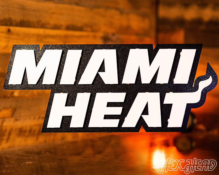 Black and White Miami Heat Wordmark