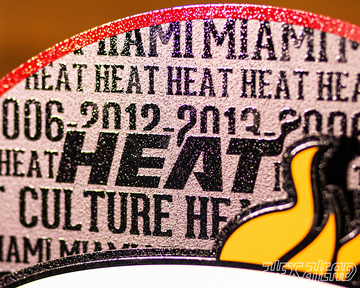 Miami Heat CRAFT SERIES 3D Vintage Metal Wall Art