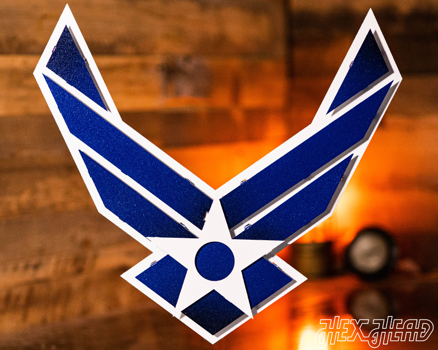 United States Air Force USAF "HAP" Arnold Wings 3D Metal Wall Art