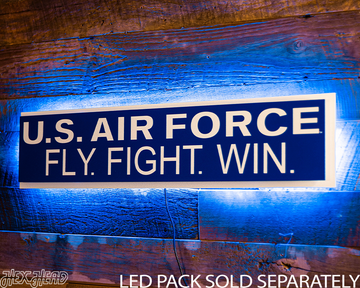 United States Air Force USAF "FLY-FIGHT-WIN" 3D Metal Wall Art