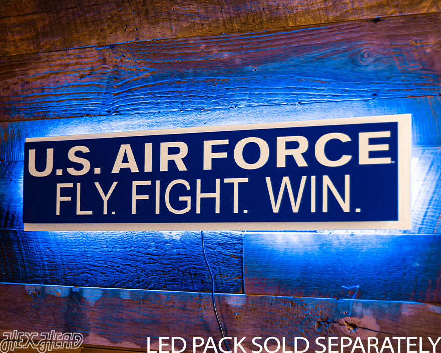 United States Air Force USAF "FLY-FIGHT-WIN" 3D Metal Wall Art