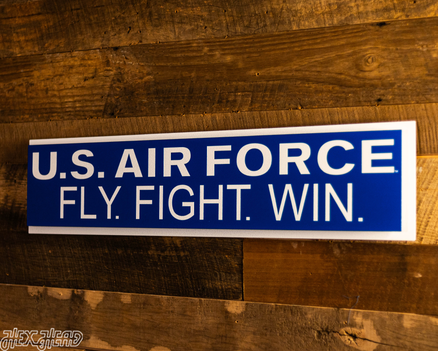 United States Air Force USAF "FLY-FIGHT-WIN" 3D Metal Wall Art