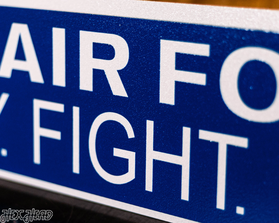 United States Air Force USAF "FLY-FIGHT-WIN" 3D Metal Wall Art