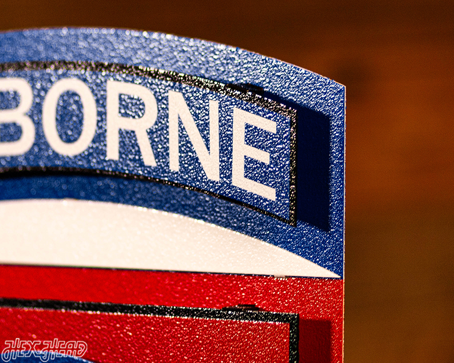 US Army 82nd Airborne "AA" Patch 3D Metal Wall Art
