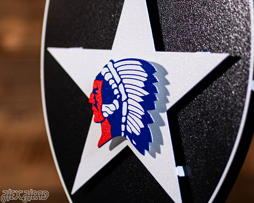 US Army 2nd Infantry Patch 3D Vintage Metal Wall Art