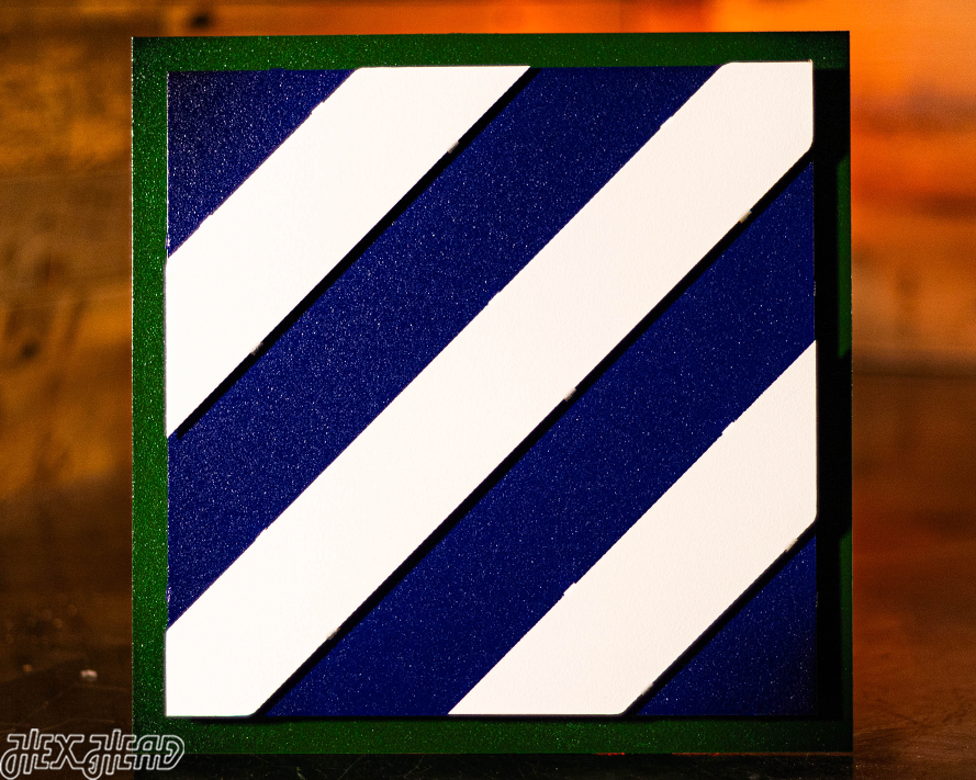 US Army 3rd Infantry Patch 3D Metal Wall Art