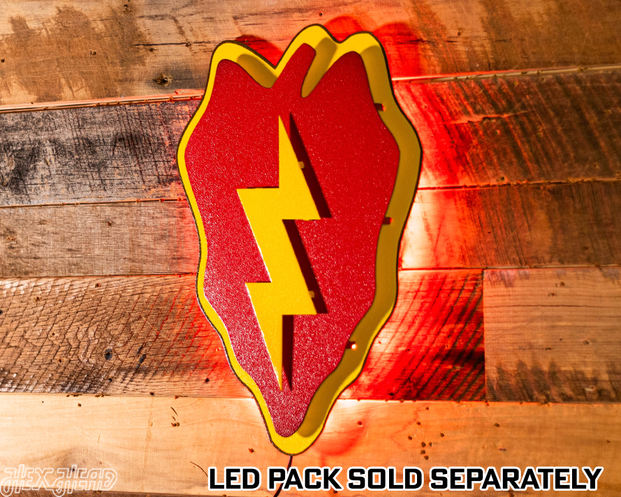 US Army 25th Infantry "Tropic Lightning" Patch 3D Metal Wall Art