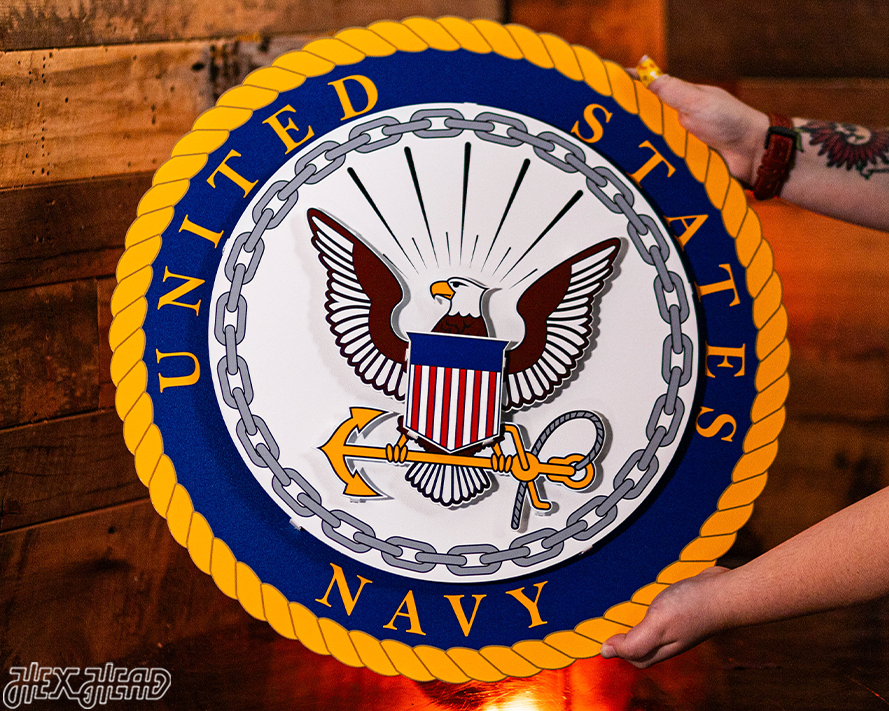 United States Navy Seal 3D Vintage Metal Wall Art