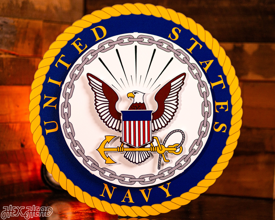 United States Navy Seal 3D Vintage Metal Wall Art