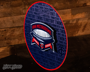 Minnesota Twins CRAFT SERIES 3D Embossed Metal Wall Art