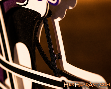 Minnesota Vikings BLITZ Collection - 8 Layer Helmet 3D Vintage Metal Wall Art