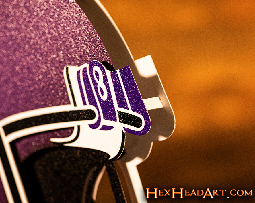 Minnesota Vikings BLITZ Collection - 8 Layer Helmet 3D Vintage Metal Wall Art