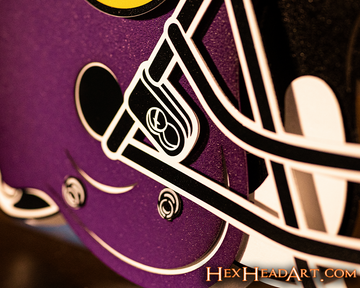 Minnesota Vikings BLITZ Collection - 8 Layer Helmet 3D Vintage Metal Wall Art