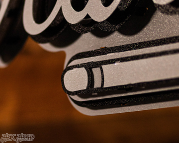 MONOCHROME - Atlanta Braves Tomahawk 3D Metal Wall Art