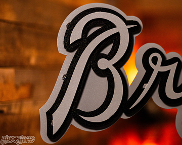 MONOCHROME - Atlanta Braves Tomahawk 3D Metal Wall Art