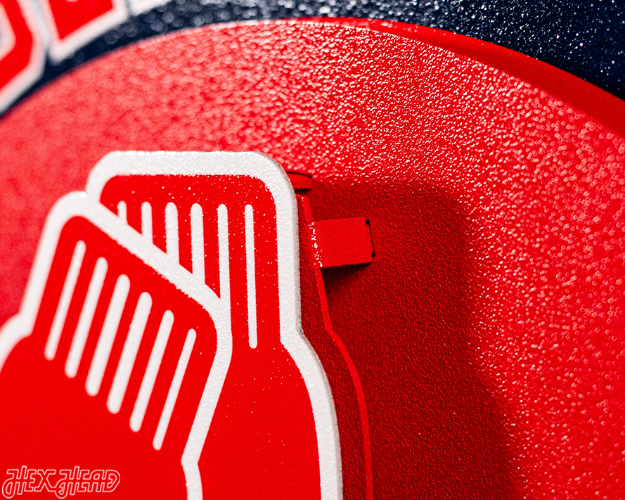 Boston Red Sox DYNASTY - World Series  Wins w/ Replaceable Icon Plate 3D Vintage Metal Wall Art