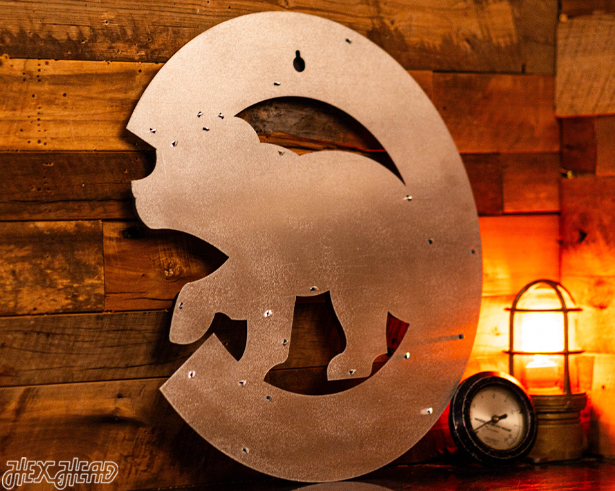 MONOCHROME - Chicago Cubs "Walking Cub" Logo 3D Metal Wall Art