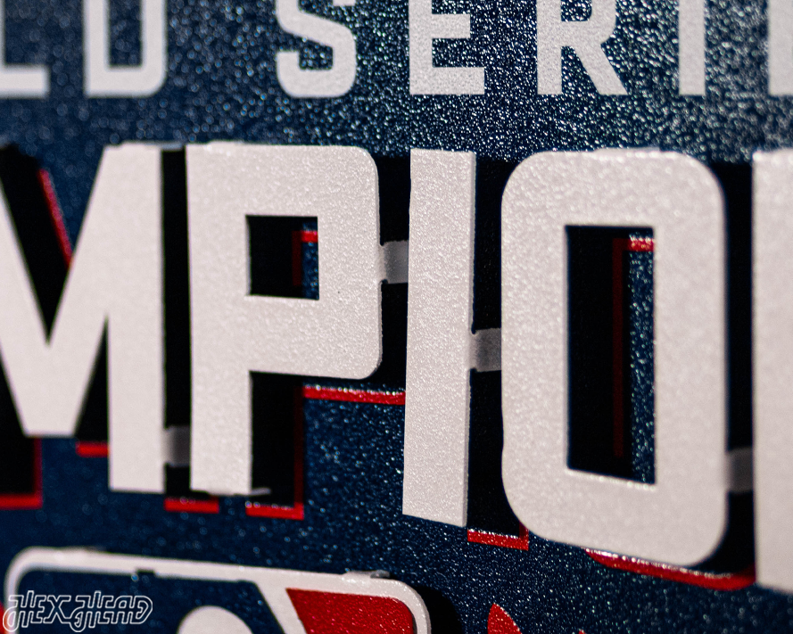 Chicago Cubs World Series Champions 2016 3D Metal Wall Art