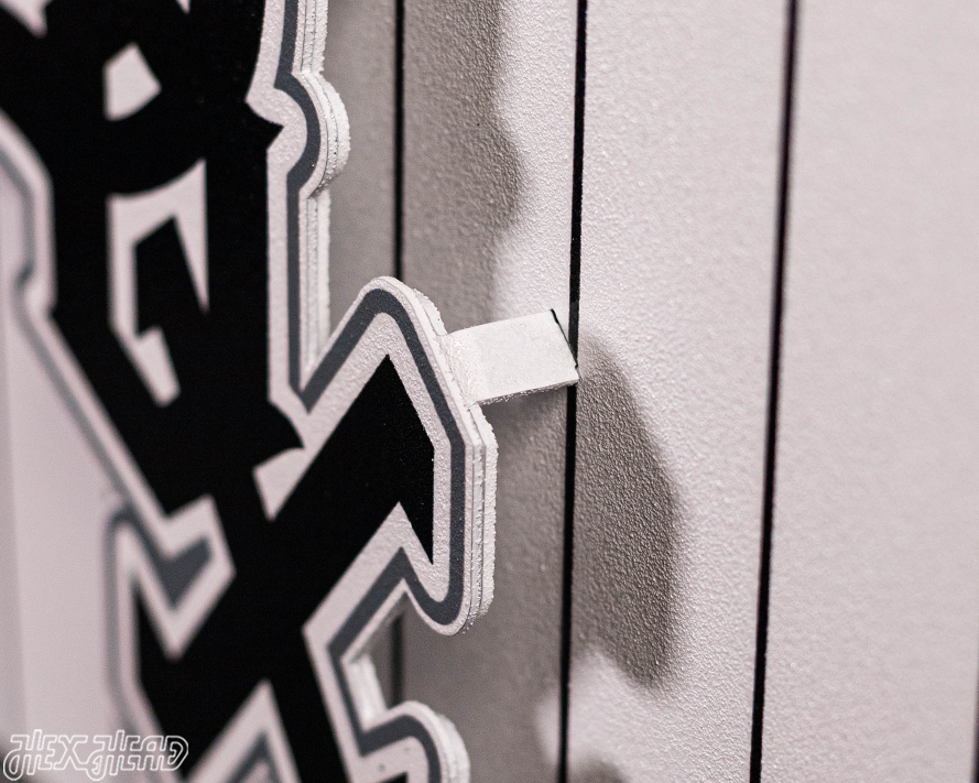 Chicago White Sox DYNASTY - World Series  Wins w/ Replaceable Icon Plate 3D Vintage Metal Wall Art