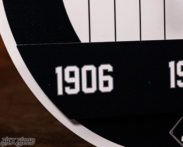 Chicago White Sox DYNASTY - World Series  Wins w/ Replaceable Icon Plate 3D Vintage Metal Wall Art